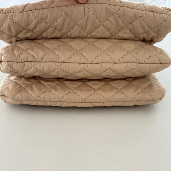 MZ WALLACE Crosby Pippa quilted nylon large crossbody bag - Buff/Beige - Picture 3 of 15